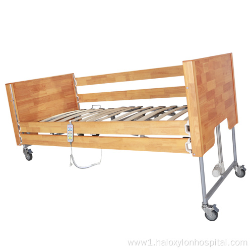 hot sale electric hospital nursing bed with wheels